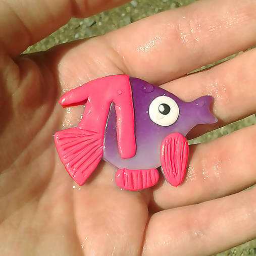 Ryba magnetky (fialová)