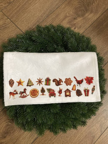 Úžitkový textil - Vianočný uterák  (Vianočné ozdoby) - 12802226_