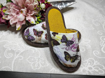 Ponožky, pančuchy, obuv - Papuče barefoot motýle - 12802541_
