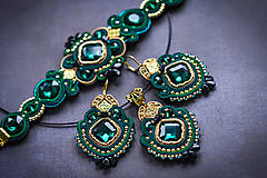 Sady šperkov - Marrakesh - sada náušníc, náramku a prívesku - 12802231_