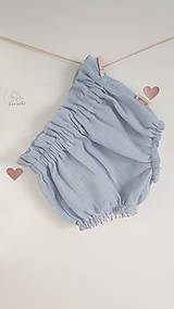 Detské oblečenie - Mušelínové čukotky s riaseným pásom (baby ružová) - 12804800_