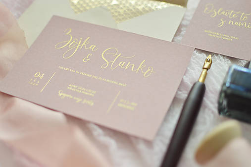 Papiernictvo - svadobné oznámenie "ružové" - 12807357_