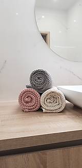 Úžitkový textil - Ľanový waflový uterák - 12806491_