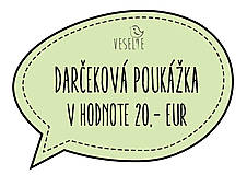 Darčekové poukážky - Darčeková poukážka 20 Eur - 12810292_