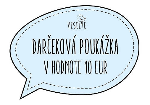 Darčekové poukážky - Darčeková poukážka 10 Eur - 12810238_