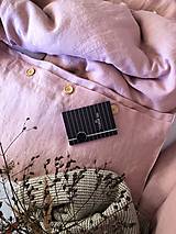 Úžitkový textil - Ľanové obliečky Klaudia (Pudrovoružová 2xvankúš 50x60cm 200x200cm) - 12809853_