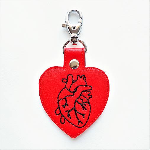  - Prívesok srdce anatomické obrys - 12813461_