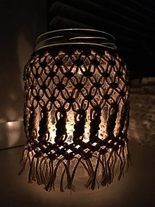 Svietidlá a sviečky - Makramé svietnik/váza - 12813029_