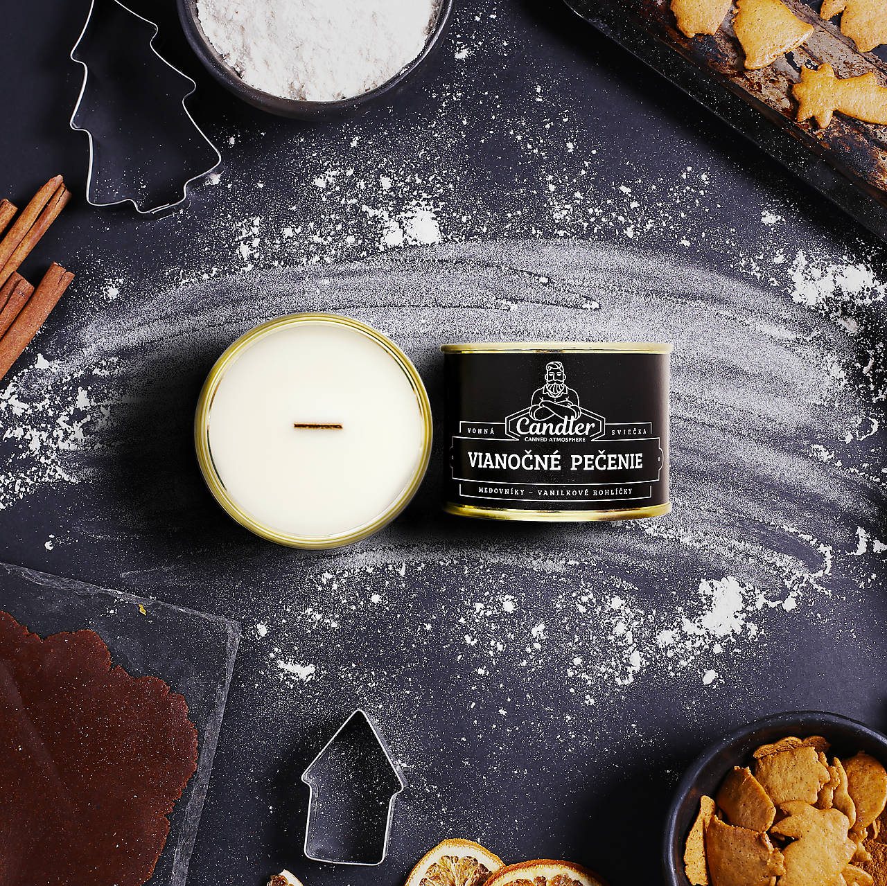 Sójová sviečka Vianočné pečenie, 140 g