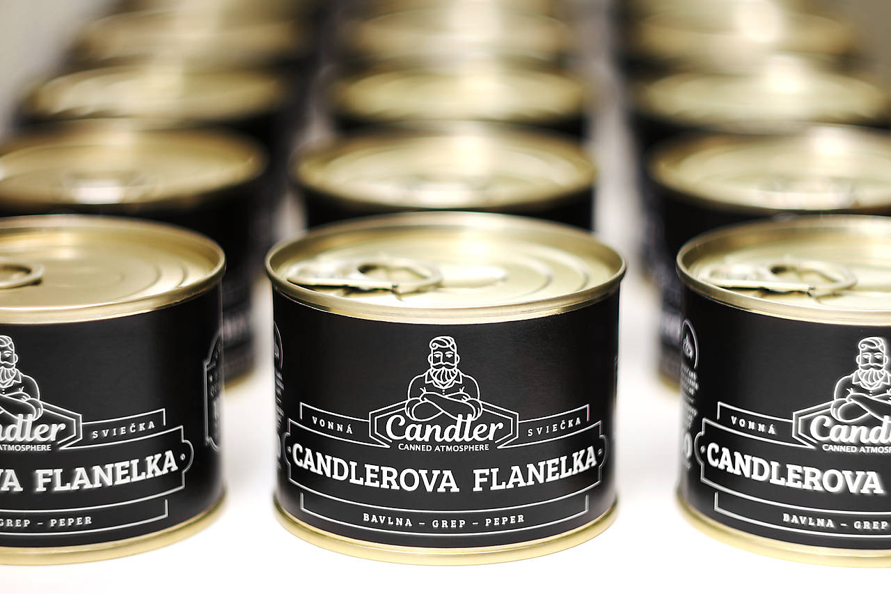 Sójová sviečka Candlerova flanelka, 140 g