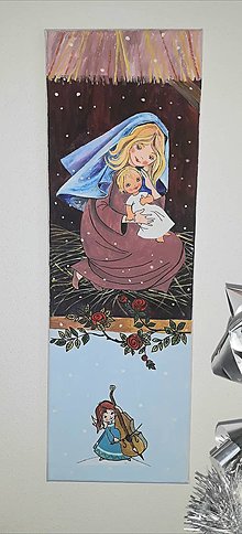 Obrazy - Panna Mária s Ježiškom 20 x 60 cm - 12815308_