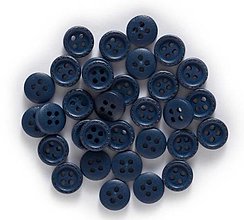 Galantéria - G109 Gombíček drevený mini 10 mm  (Tmavo modré) - 12817461_