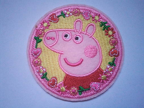  - Nažehľovačka prasiatko Peppa Pig v kruhu - 12818620_