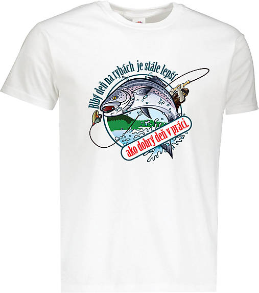 Pánske oblečenie - Pre rybárov pánske (M - Biela) - 12817952_