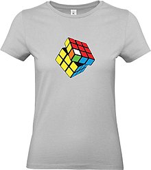 Topy, tričká, tielka - Rubikova kocka dámske (XS - Šedá) - 12817557_