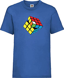 Detské oblečenie - Rubikova kocka detské (3-4 roky  - Modrá) - 12818716_