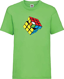 Detské oblečenie - Rubikova kocka detské (3-4 roky  - Zelená) - 12818721_