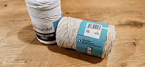 Galantéria - MACRAME COTTON LUREX (MACRAME COTTON LUREX - 724) - 12820613_