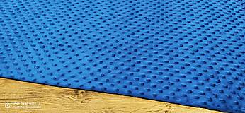 Textil - Baby Minki - cena za 10 cm (Modrá) - 12824459_