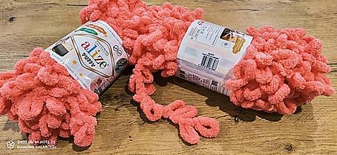 Galantéria - Alize Puffy  (619 korálová) - 12830254_
