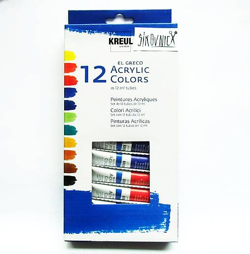 Sada akrylových farieb, 12x12 ml, El Greco, C.Kreul