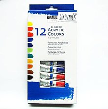 Farby-laky - Sada akrylových farieb, 12x12 ml, El Greco, C.Kreul - 12832517_