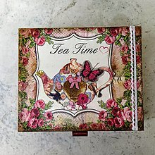 Úložné priestory & Organizácia - Krabička čajová Tea Time - 12835043_