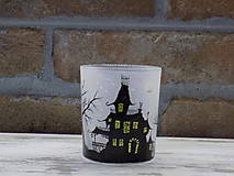 Svietidlá a sviečky - Svietnik na čajovú sviečku - Haunted House - 12836182_