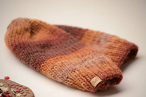  - Dámska čiapka CATHY, 100% merino (Škoricová) - 12837027_
