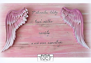 Dekorácie - Krídla-drevorezba "Rose tricolour" - 12839207_