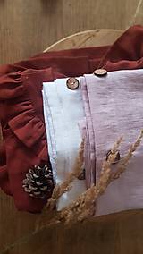 Úžitkový textil - Ľanové obliečky do detskej postieľky - 12840332_