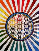 Obrazy - Mandala - Kvet života - 12846915_