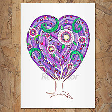 Kresby - Netradičný strom - zamilovaný - 12844145_