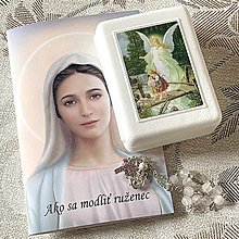 Obalový materiál - Rosary gift Box / Krabička na ruženec (Obojstranná skladačka, ktorá obsahuje tajomstvá posvätného ruženca s návodom: Ako sa modliť ruženec.) - 12849765_