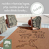 Materiál ručne robený - Pečiatka s vlastným designom - 5x6 cm - 12851807_