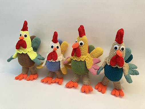 Hračky - Kohút -háčkovaná hračka/dekorácia - 12851179_