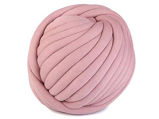 Galantéria - Efektná XXL priadza Marshmallow -staro ružová - 12853680_