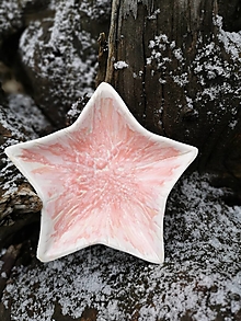 Nádoby - Ružovo biela hviezda - 12855329_