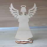 Dekorácie - Chlapec Anjel Prvé sväté prijímanie (Hnedá 13x19cm) - 12856039_