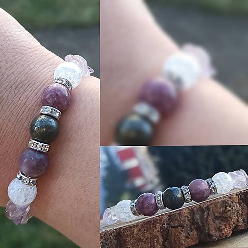 Náramky - Náramok prináša úľavu pri alergiách a posilňuje imunitný systém, harmonizuje DNA a posilňuje tvorbu záporných iónov. Pom - 12863148_