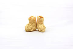 Detské topánky - VÝPREDAJ! Žlté papučky MERINO - 12862502_