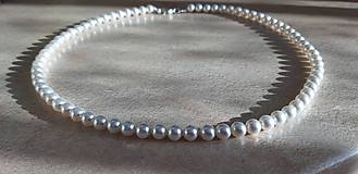 Náhrdelníky - Perlový náhrdelník Swarovski - 12861940_