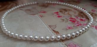 Náhrdelníky - Perlový náhrdelník Swarovski - 12861946_