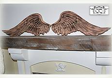 Dekorácie - Anjelské 3D krídla-drevorezba - 12860550_