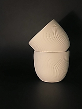 Nádoby - Porcelánový pohár (Biela) - 12861796_
