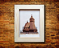 Dekorácie - Drevený kostolík v Hervartove - 12860187_
