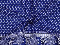 Textil - Modrotlač s bordúrou, š. 140 cm - 12866301_