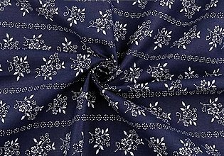 Textil - Modrotlač bavlnená látka š. 140 cm - 12866268_