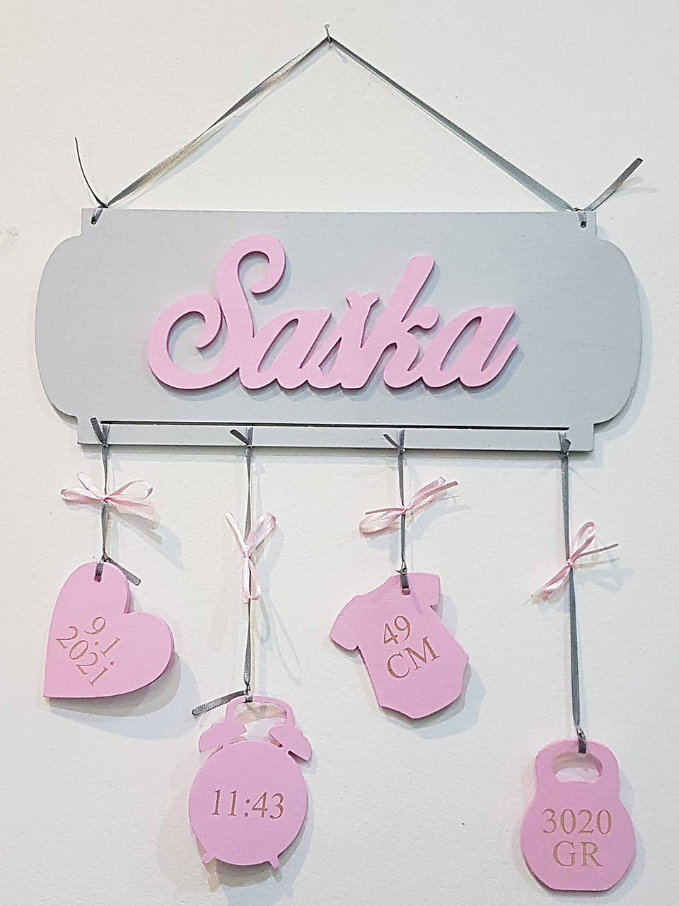 Meno na tabuľke s údajmi o narodení