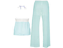 Nočná bielizeň - Lullaby - košieľka a nohavice, rôzne farby (Modrá) - 12867166_